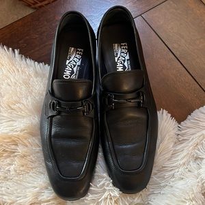 Ferragamo black loafers size 9